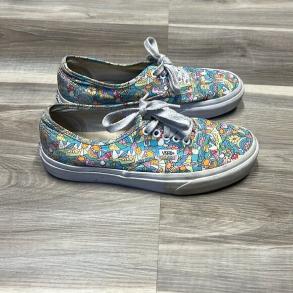 Vans off the Wall flowers & mushrooms unisex Mens size 7 / women’s size 8.5 - Picture 2 of 10